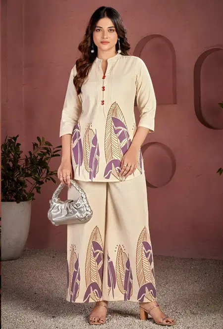 Ladies Flavour 3250 And 3251 Cotton Flex Printed Co Ord Set Wholesalers In Surat